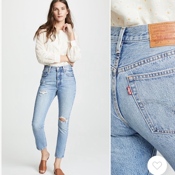 Levi's Denim - Levi’s 501 Skinny High Waisted Jeans